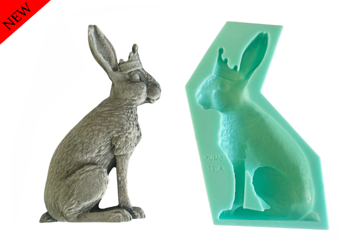 Hare Mould Mirror - ( A_27 M ) 12cm x 7cm