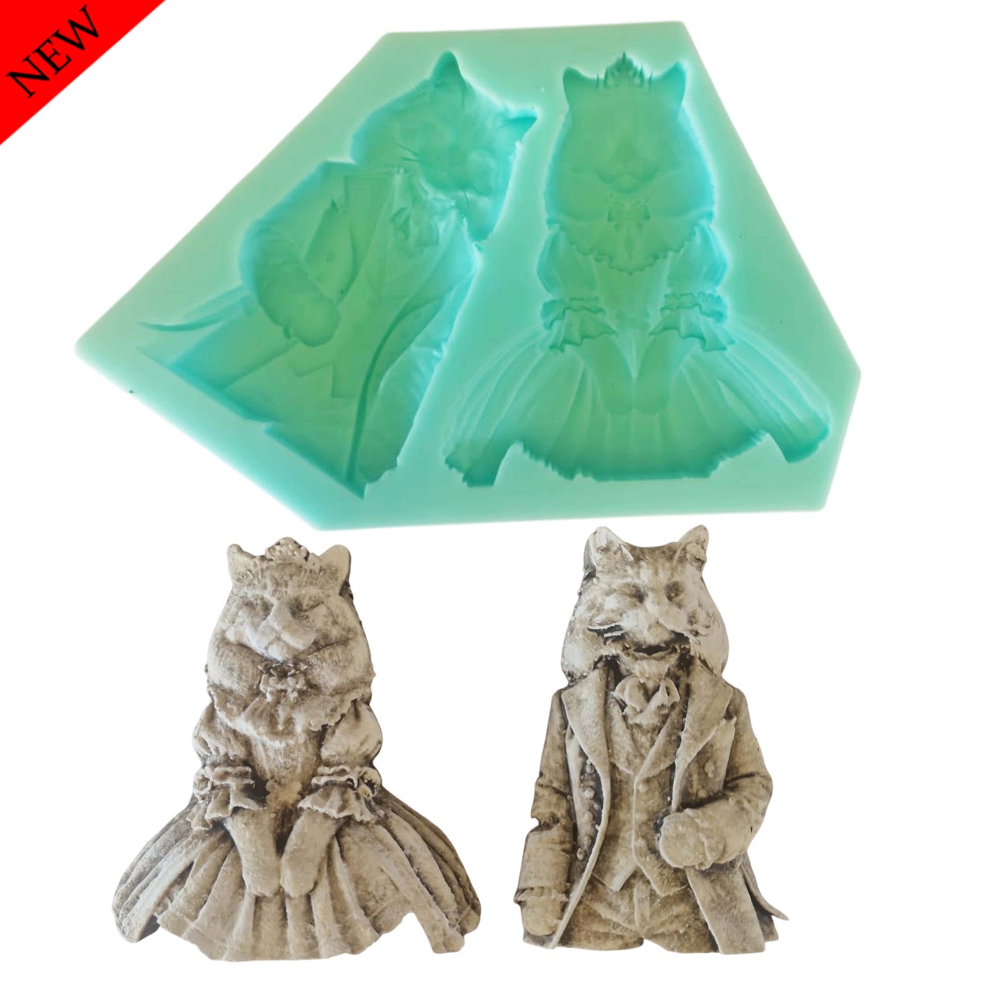 Cat Couple - ( A_36 ) 12cm x 18cm