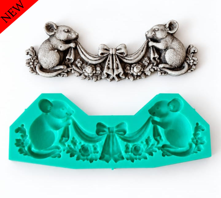 Mouse Wreath - ( A_42 ) 20cm x 7cm