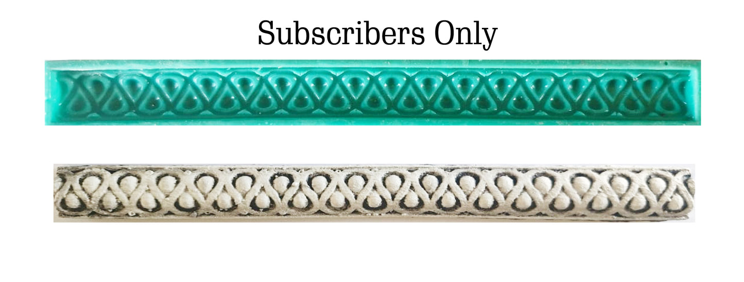 Subscriber Border Mould - ( B_27 ) 21cm x 2.5 cm