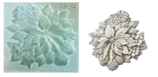 Poinsettia Mould - ( CR_02 ) 10cm x 9cm