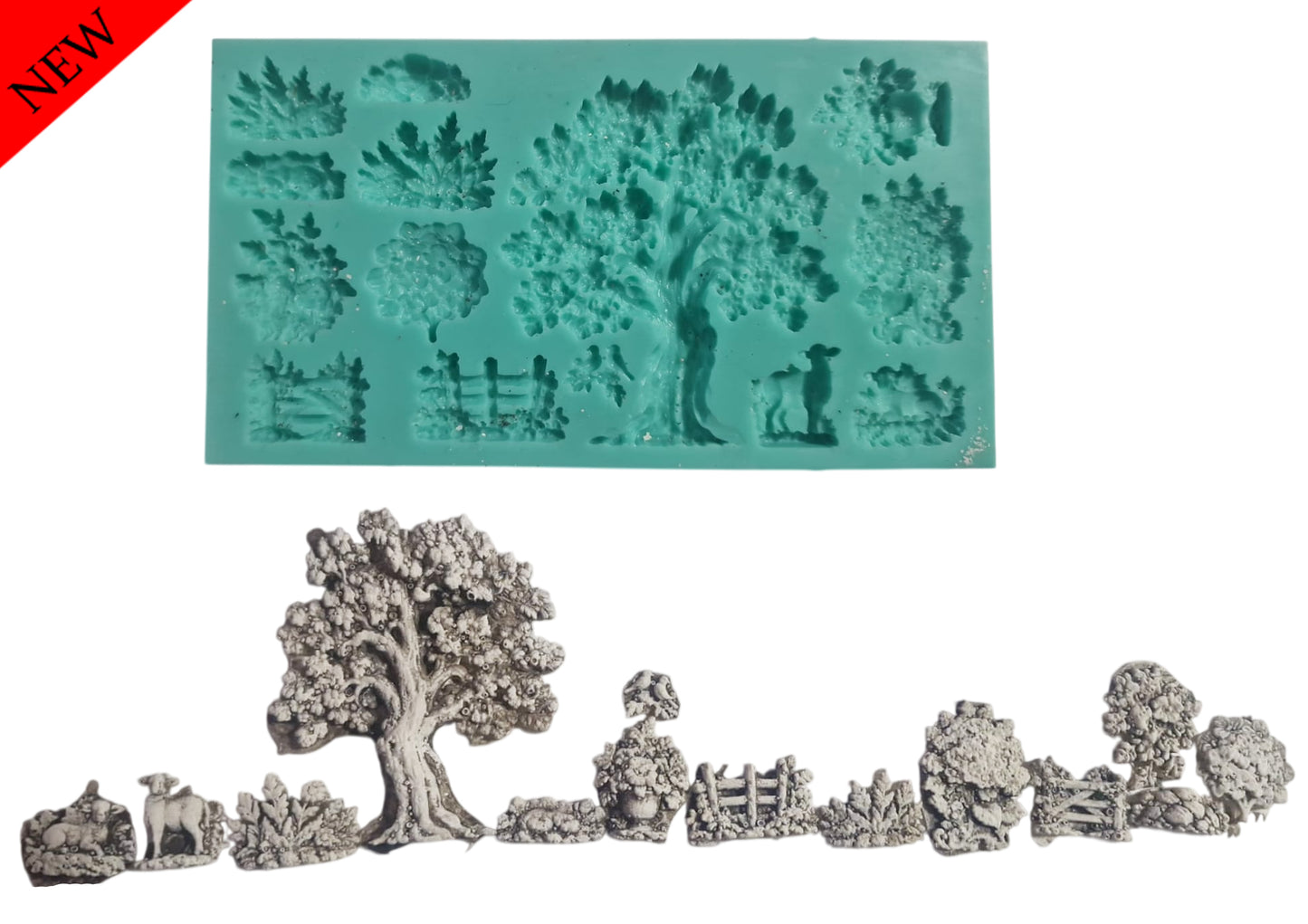 Toile de jouy - ( ML_50 ) 19cm x 10cm