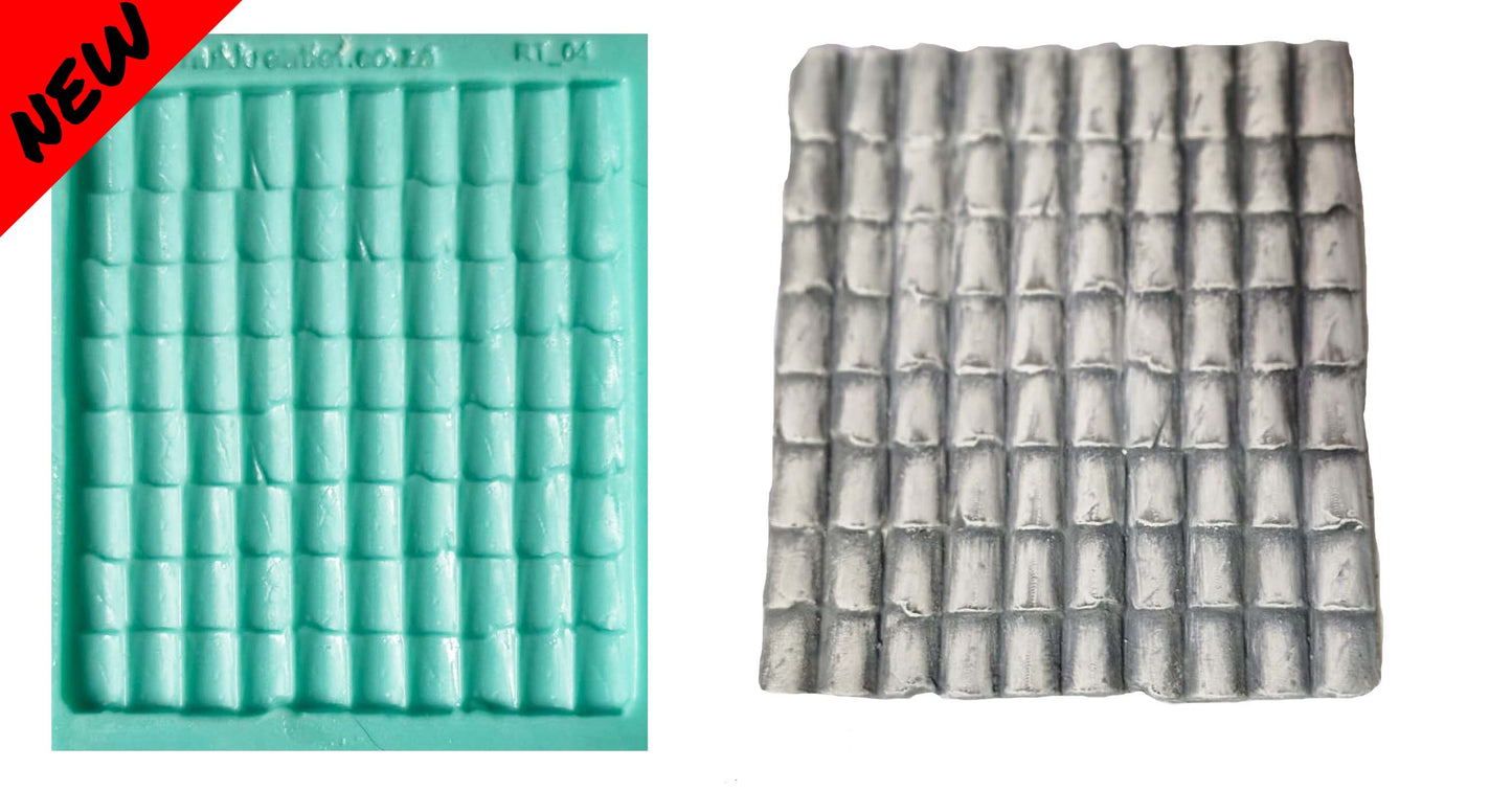 Roof Tile - ( RT_04 ) 12cm x 14cm x 1cm