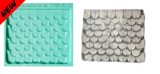 Roof Tile - ( RT_07 ) 12cm x 11cm x 1cm