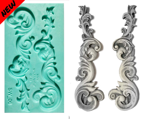 Swirl - ( SW_06 ) 21cm x 12cm x 1.5cm