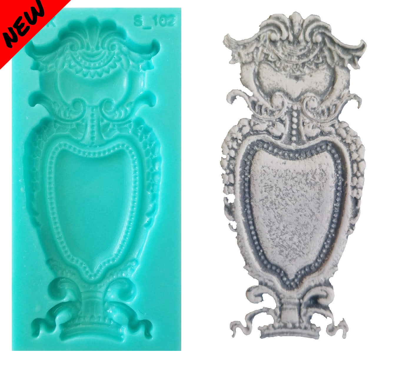 Single Silicone Mould - ( S_102 ) 5cm x 11cm x 1cm