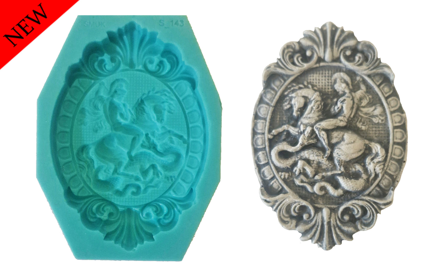 SUBSCRIBER ONLY Large Camio mould - ( S_143 ) 9cm x 12cm