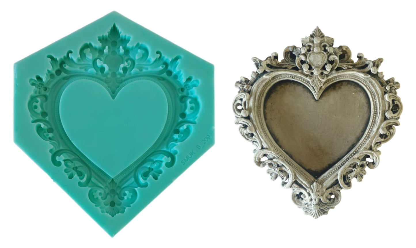 Heart Frame Mould - ( S_209 ) 10.5cm x 12cm