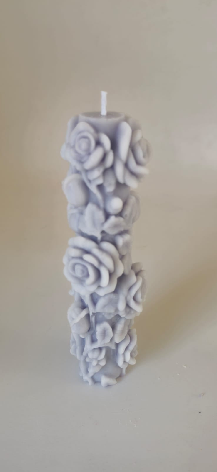 Candle 9 - Blue Grey 19cm