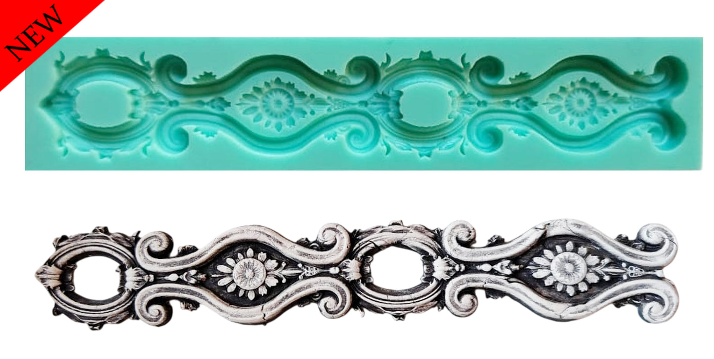 Border Mould- ( B_35 ) 20cm x 4.5cm