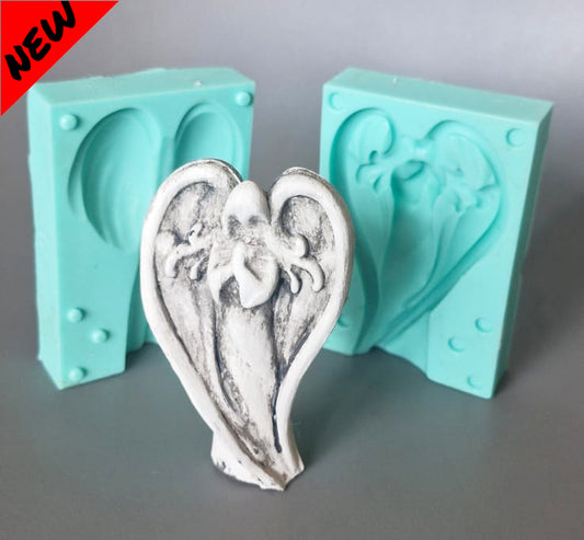 Angel heart wings - ( AN_03 ) 6cm x 9cm x 3.5cm