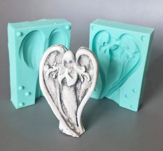 Angel heart wings - ( AN_03 ) 6cm x 9cm x 3.5cm