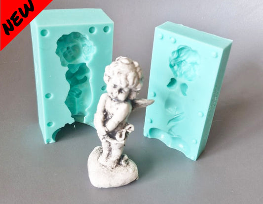 Angel Shy Mould - ( AN_04 ) 5cm x 10cm x4.5cm