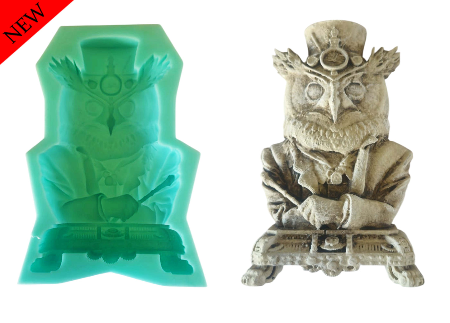 Owl Bust - ( A_31 ) 12cm x 8cm