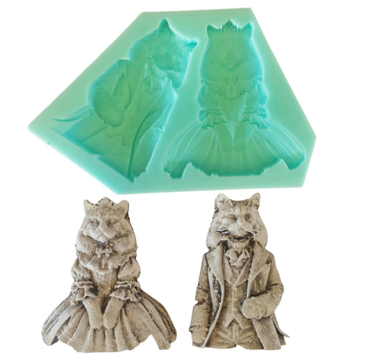 Cat Couple - ( A_36 ) 12cm x 18cm