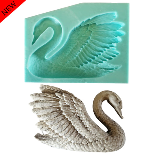 Swan - ( A_37 Mirror ) 14cm x 11cm