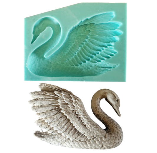 Swan - ( A_37 Mirror ) 14cm x 11cm