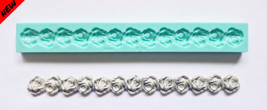 Rose sequence Border Mould - ( B_24 ) 19cm x 3cm