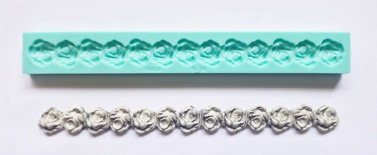 Rose sequence Border Mould - ( B_24 ) 19cm x 3cm