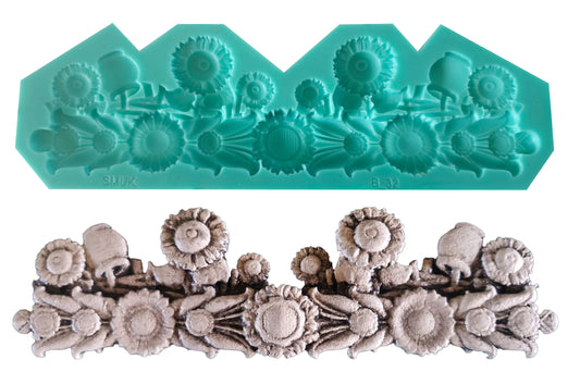 Sunflower Border - ( B_32 ) 20cm x 7cm