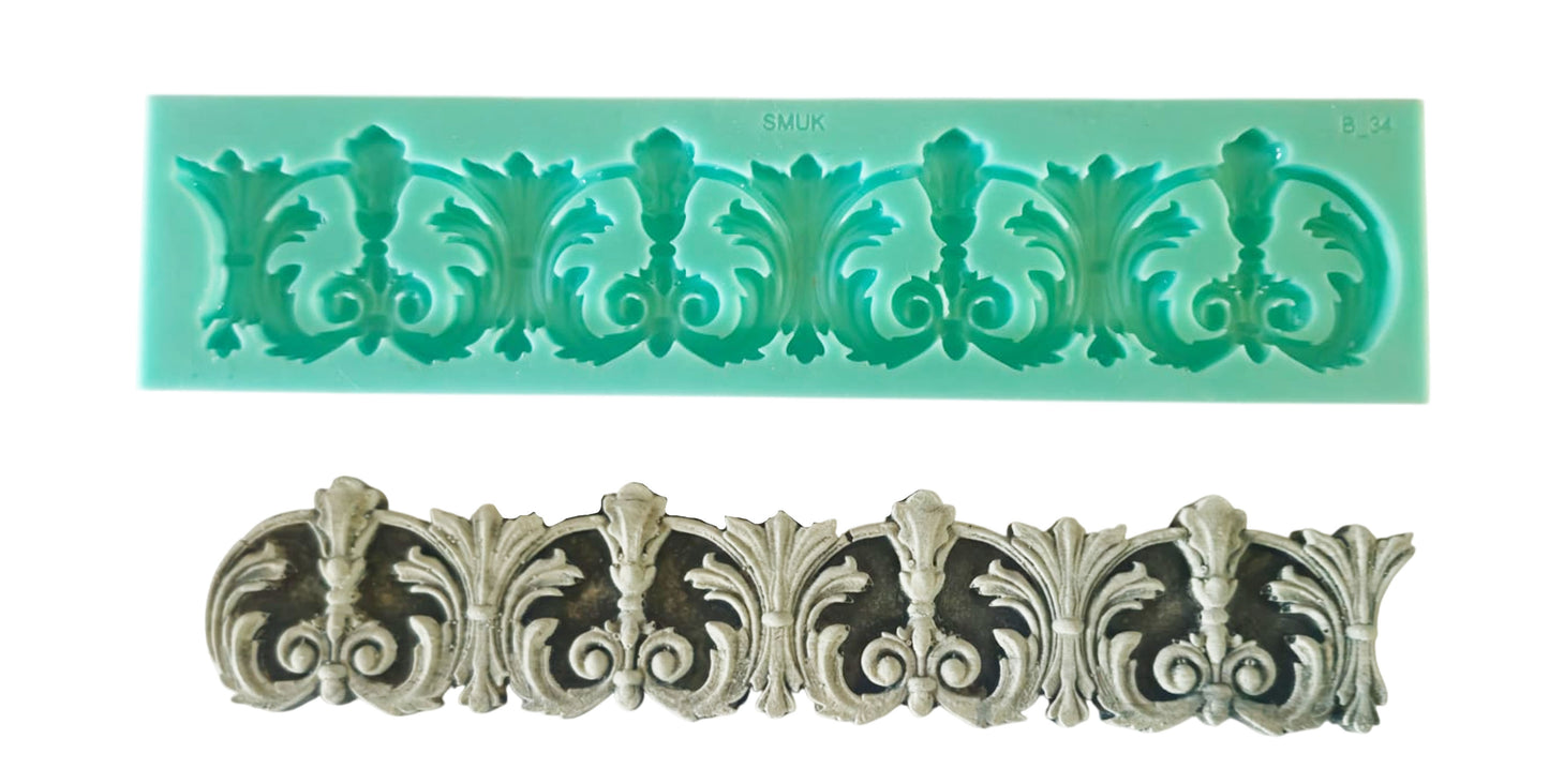 Border Mould - ( B_34 ) 18cm x 4cm