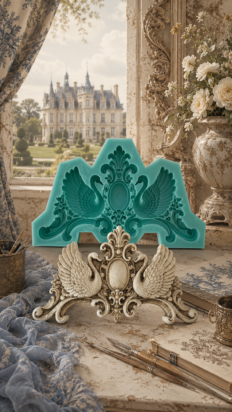 Swan Mould - ( S_257 ) 11cm x 18cm x 2.2cm