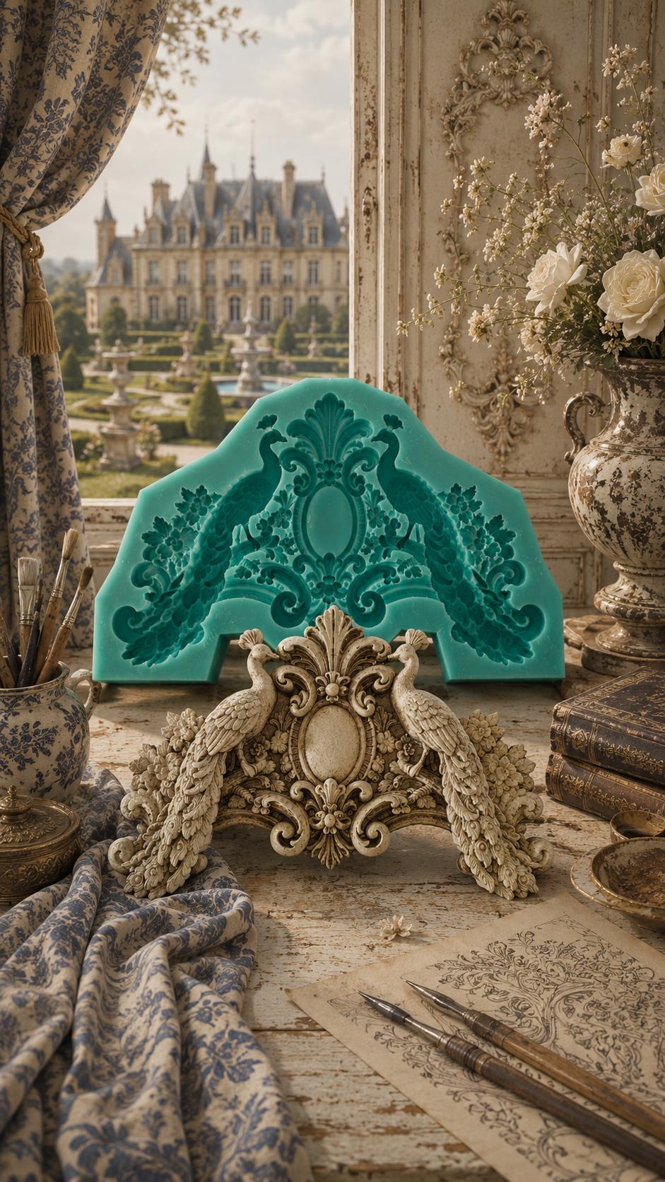 Peacock Mould - ( S_261 ) 11cm x 18cm x 2.5cm