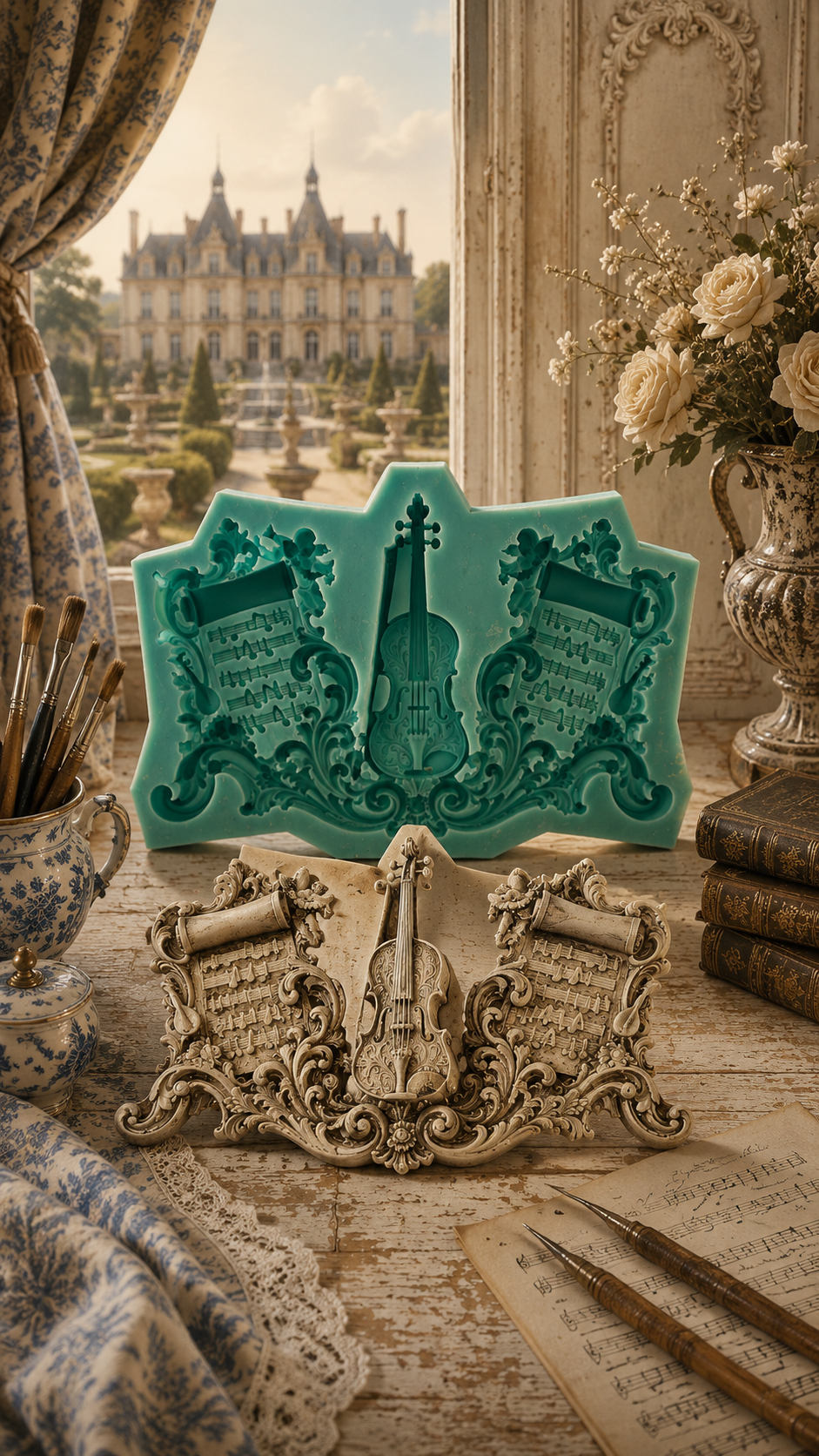 Violin Mould - ( S_265 ) 10cm x 15cm x 1.5cm