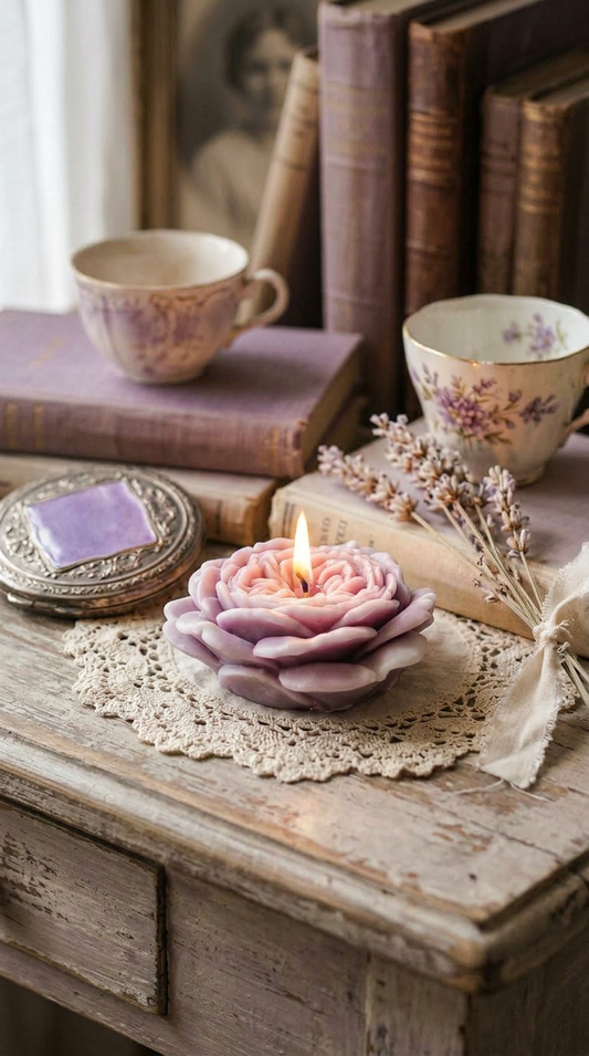 Candle 10 - Dirty Pink 6cm