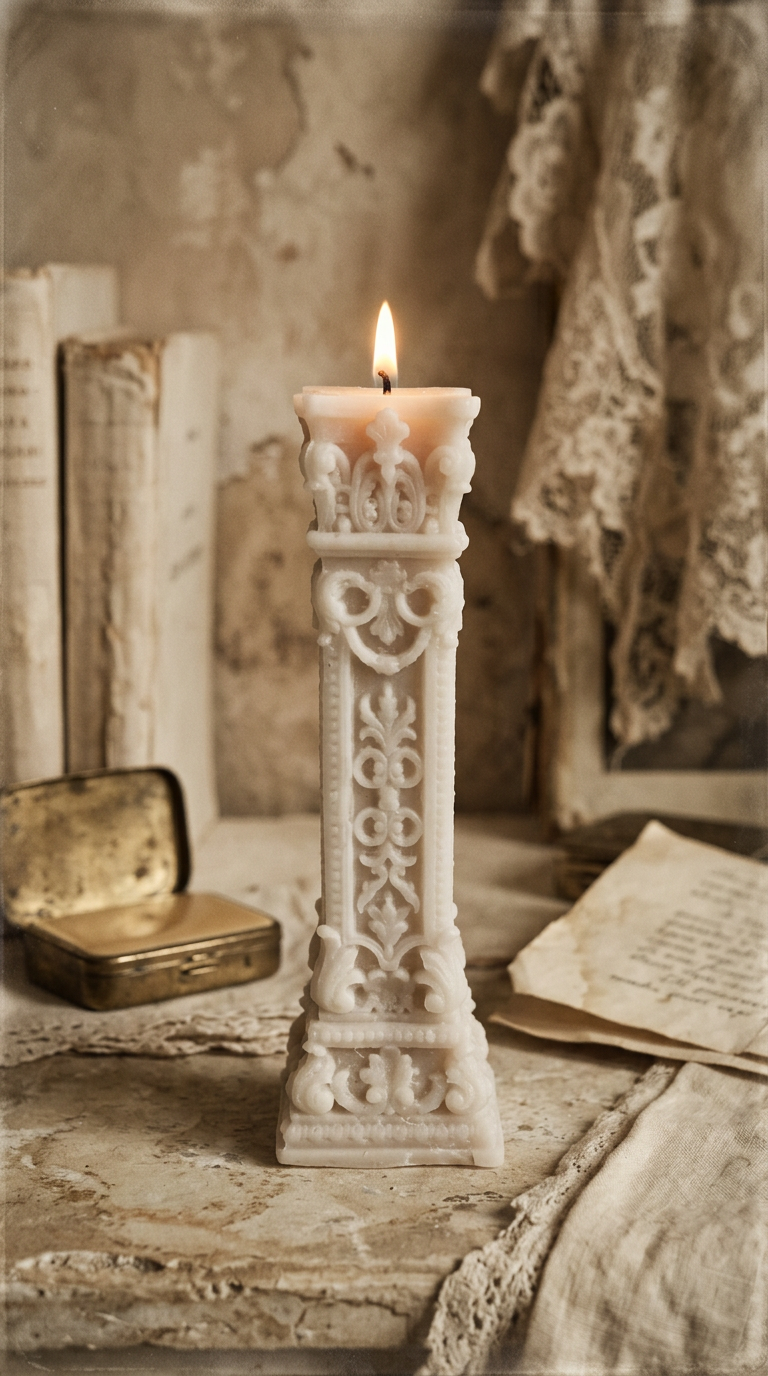 Candle 6 - Peach 20cm