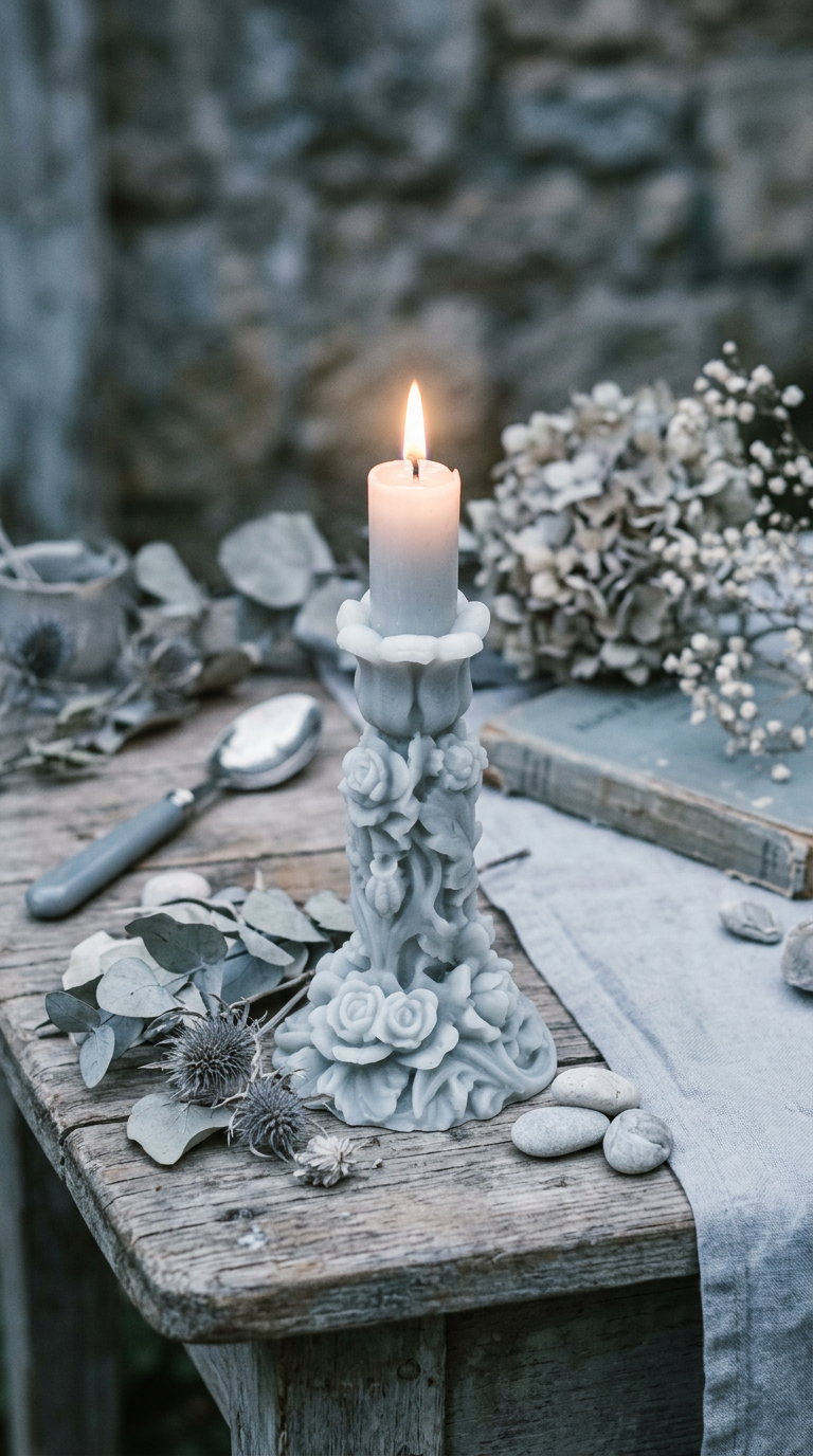 Candle 5 - Green Shadow 20cm