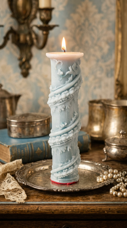 Candle 7 - Ocean Blue 21cm