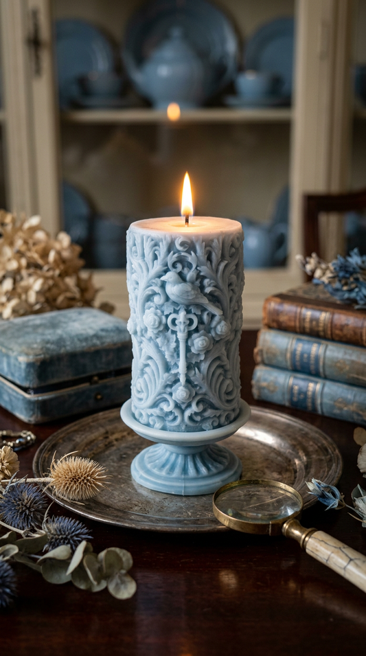 Candle 4 - Ocean Blue 17cm