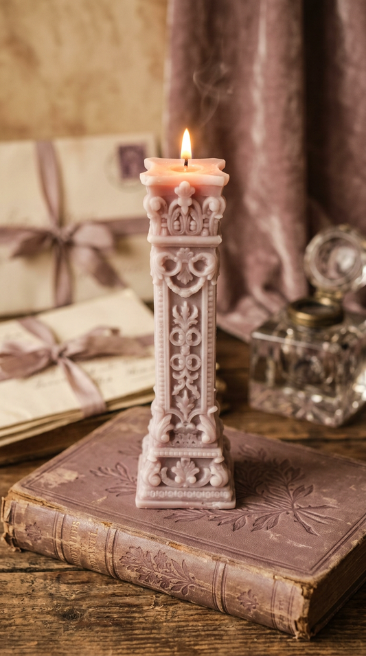 Candle 6 - Dirty Pink 20cm
