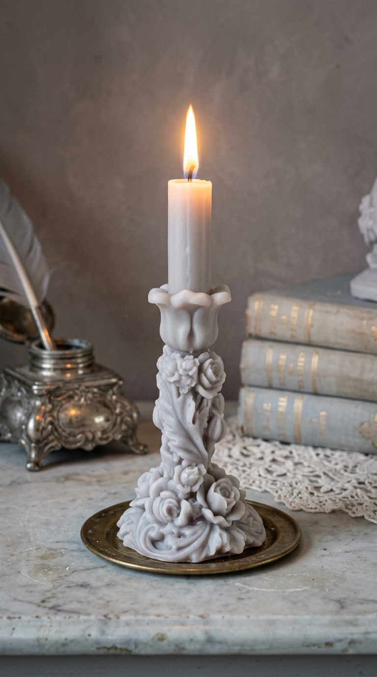 Candle 5 - Grey 20cm