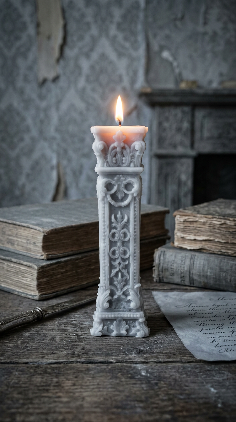 Candle 6 - Grey 20cm