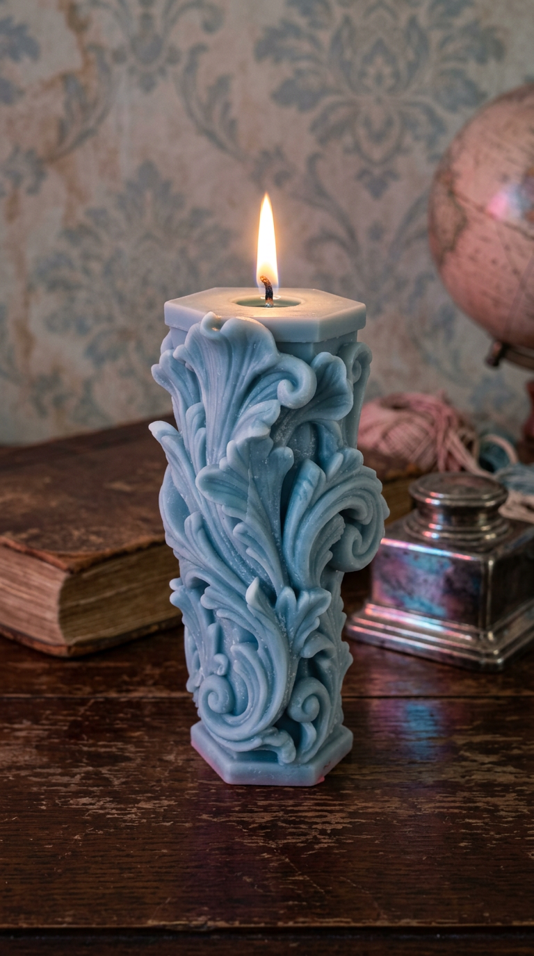 Candle 8 - Deep Ocean 20cm
