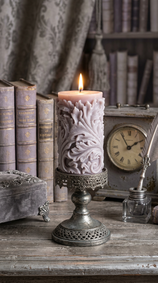Candle 2 - Grey 14cm