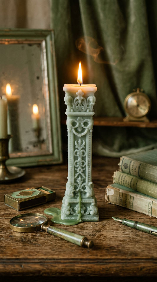 Candle 6 - Green Shadow 20cm