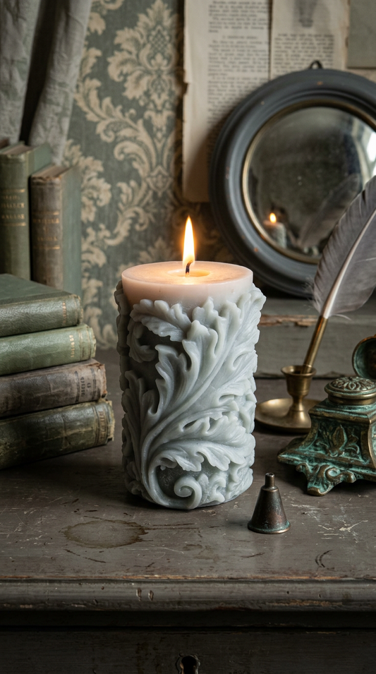 Candle 2 - Green Shadow 14cm