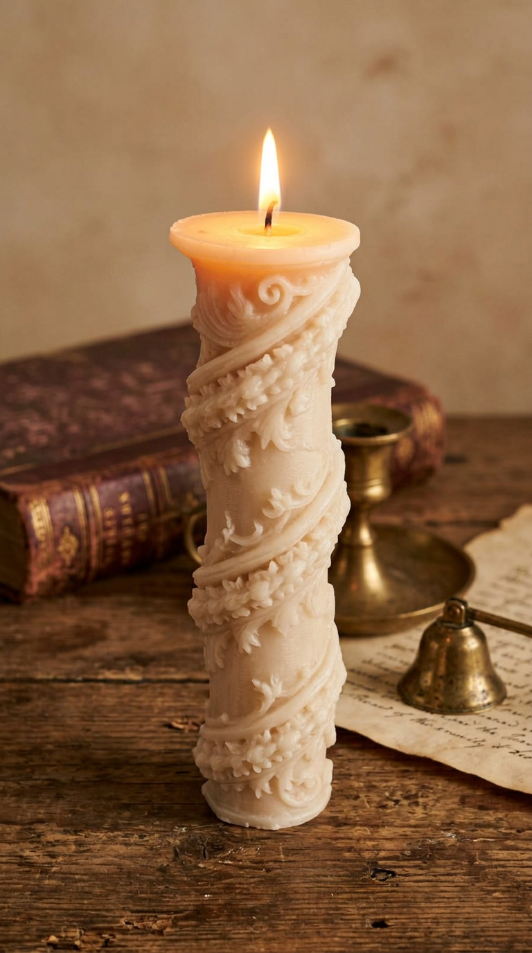 Candle 7 - Peach 21cm