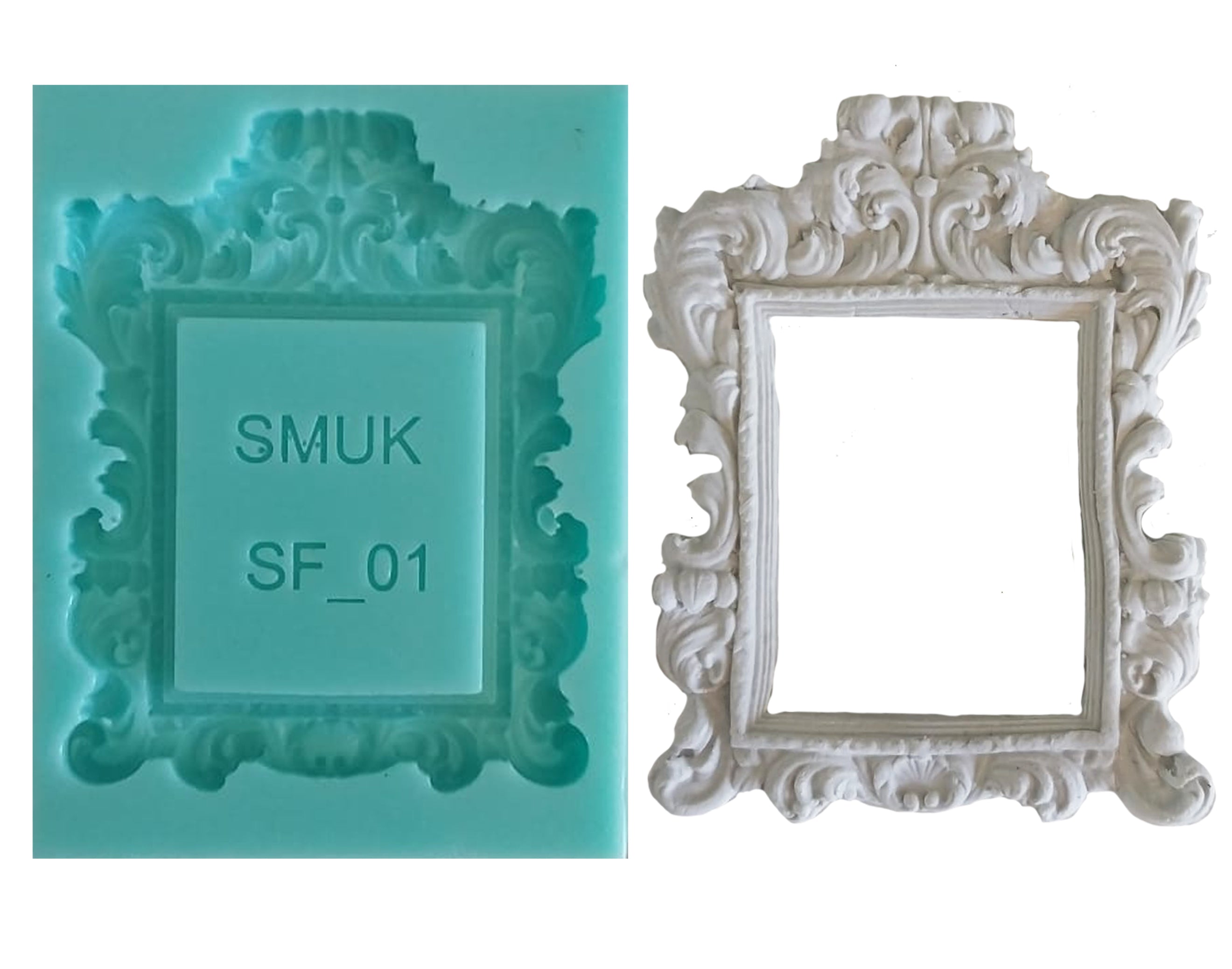 Silicone Frame Small Frame Silicone Mould ( SF_01 ) 6.5cm x 8cm x 1cm – SMUK KREATIEF