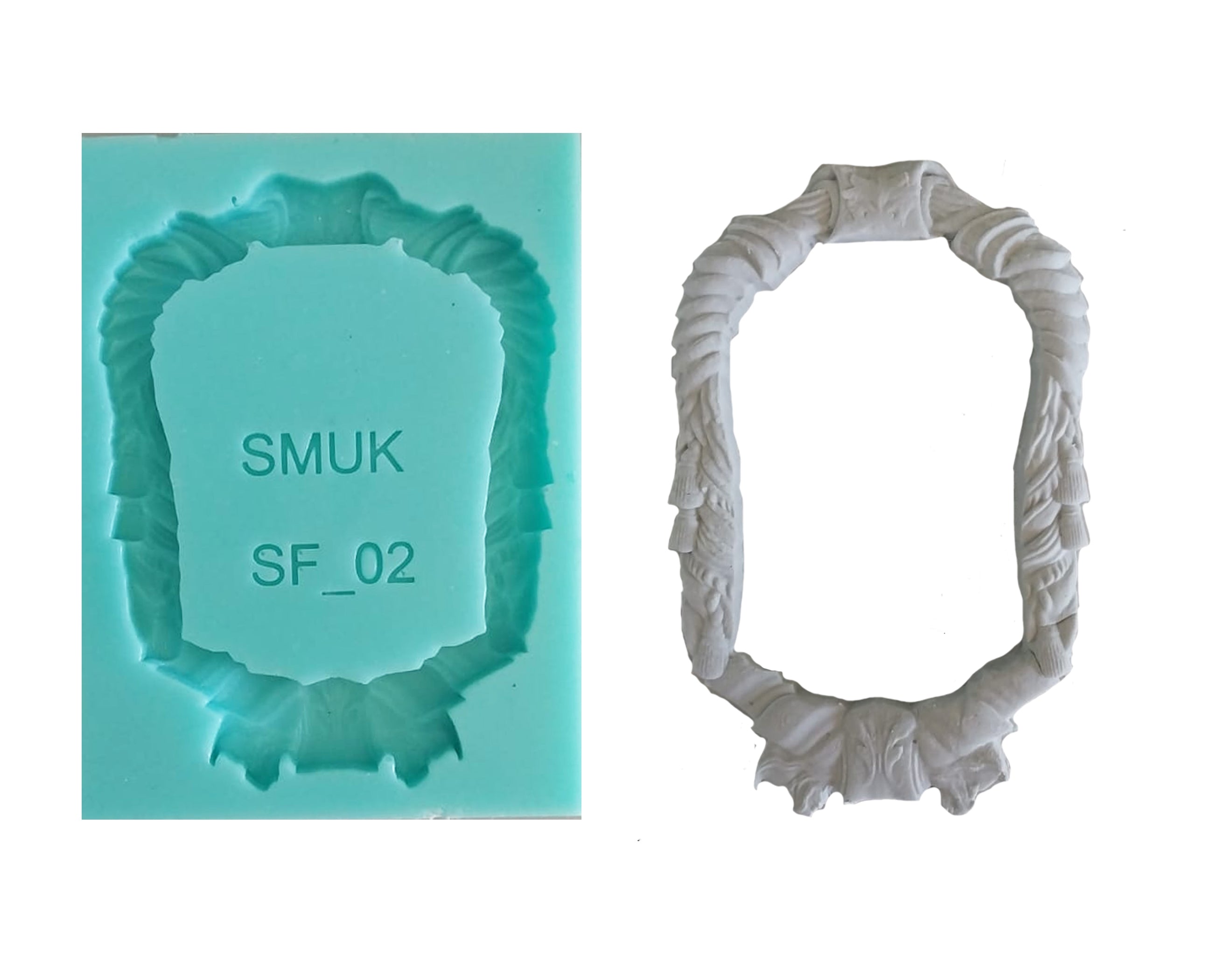Silicone Frame Small Frame Silicone Mould ( SF_02 ) 6.5cm x 8cm x 1cm – SMUK KREATIEF