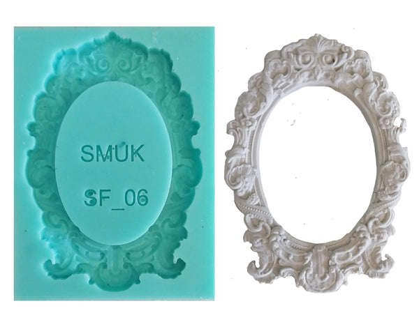 Small Frame Silicone Mould ( SF_06 ) 6.5cm x 8cm x 1cm – SMUK KREATIEF