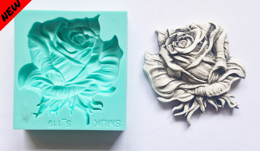 Rose Mould - ( S_119 ) 10cm x 9.5cm x 2cm