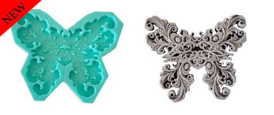 Deco Butterfly Mould - ( S_140 ) 12cm x 13cm