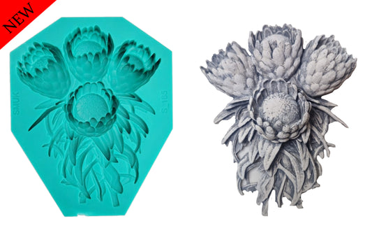 Protea Mould - ( S_165 ) 11.5 x 14cm