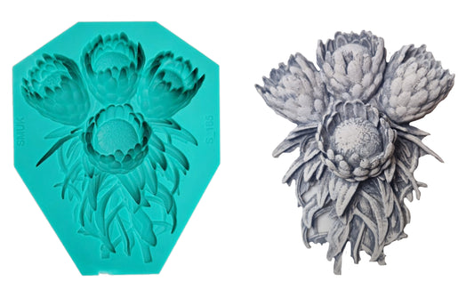 Protea Mould - ( S_165 ) 11.5 x 14cm