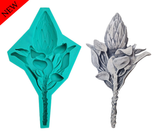 Protea mould - ( S_167 ) 11cm x 18cm