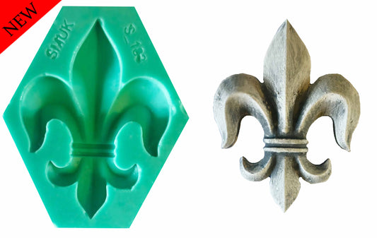 fleur-de-lis Large - ( S_183_L ) 14cm x 10cm